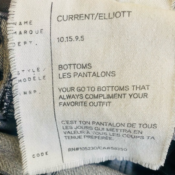 CURRENT/ELLIOTT Soho Stiletto Caliber Destroyed Skinny Jeans in Charcoal Gray - Picture 6 of 7